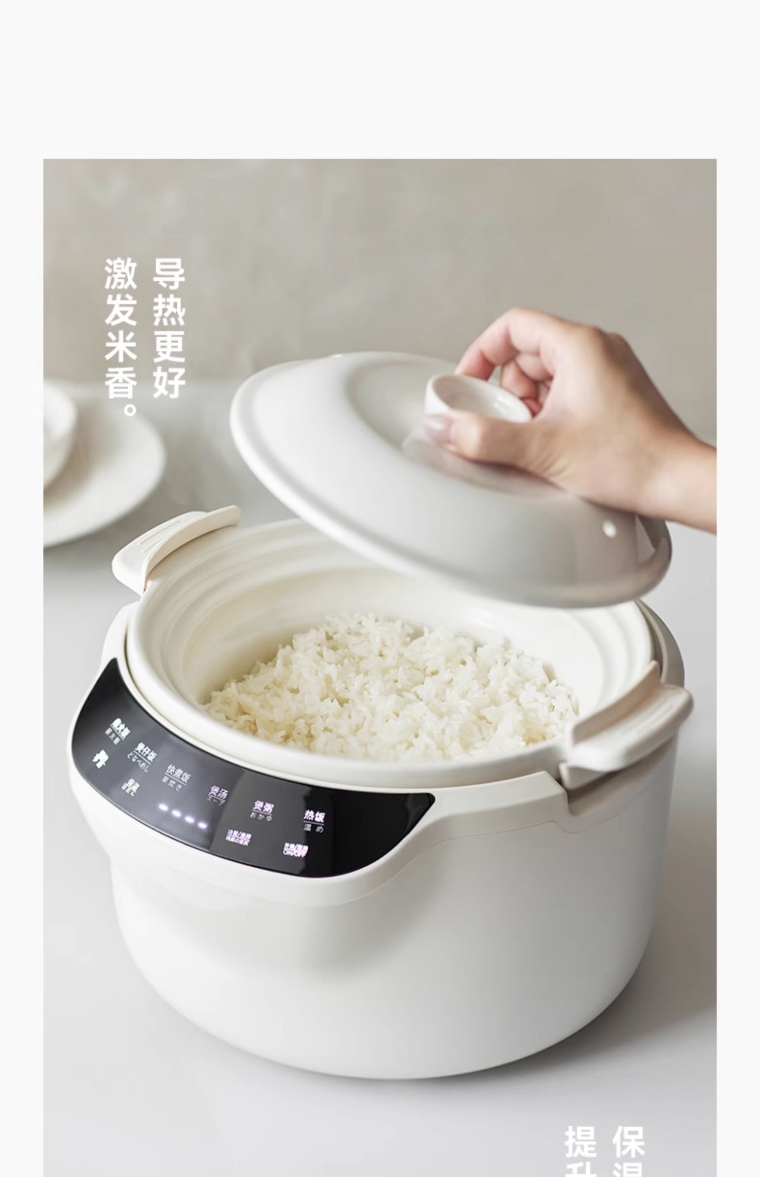 Kitchen Appliances Japan - 220V olayks 3L seramik pirinç pişirici