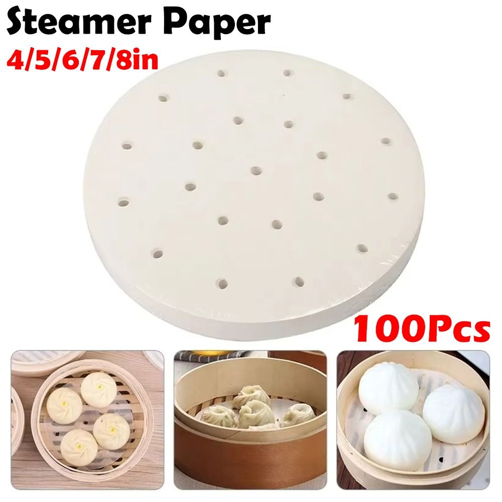 Kitchen Appliances Restaurant - 100 Adet Buğulanmış Kağıt Buğulanmış Çörekler