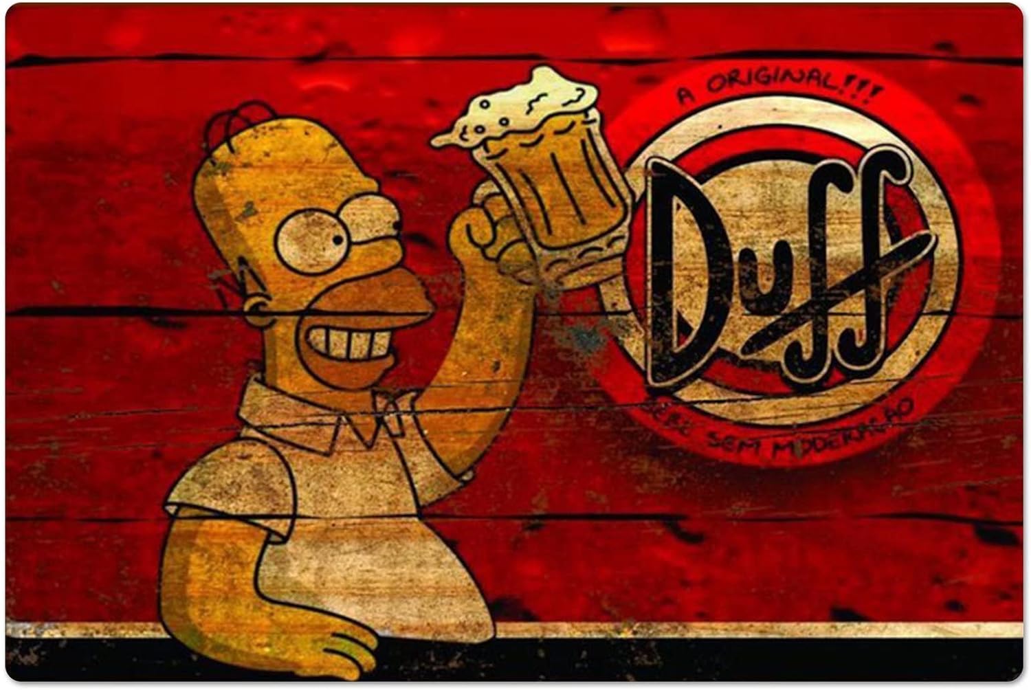 Retro Metal Poster Homer Duff  - Kitchen Appliances Vintage incelemesi ve fiyatı